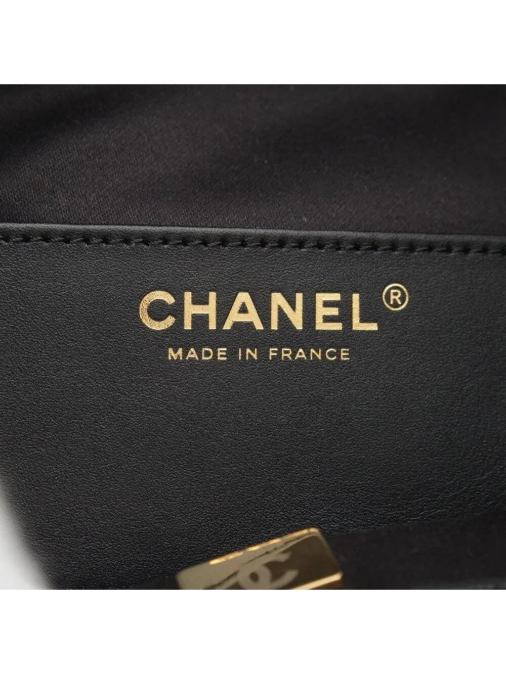 Chanel 25 Small Caviar Leather Chain Shoulder Bag Black